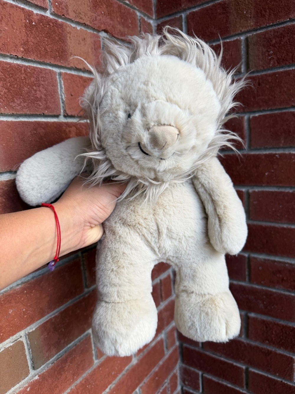 POTTERY BARN KID SPLUSH CREAM LION STUFFED ANIMAL